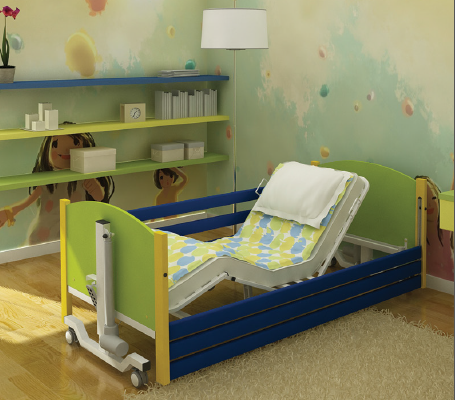 Дитячі медичні ліжка. Reha-Bed Taurus Junior - електричне функціональне ліжко польского виробництва для дітей і підлітків